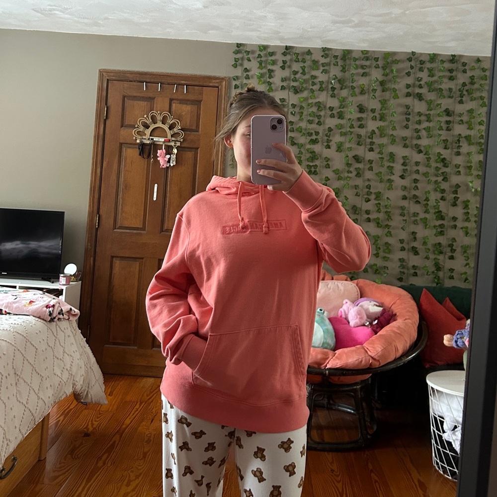 Coral American Eagle Men’s Hoodie